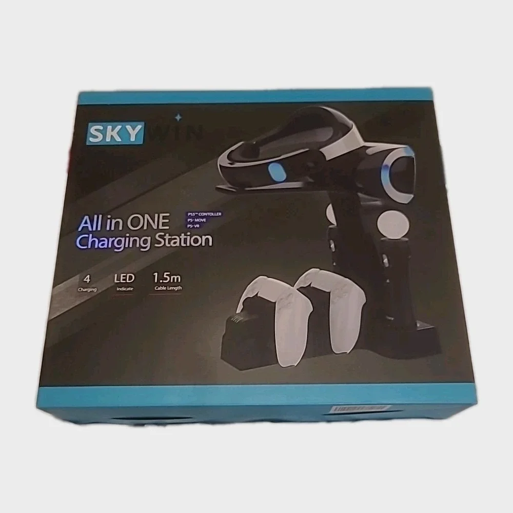 Skywin All-in-One Dock Charging Station & Stand for‎ PS5 Controllers & PS Move